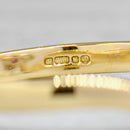 Reserved for J - Toi et Moi Ruby and Diamond 18ct Yellow Gold Cross-Over Ring (0.56ct)