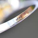 Vintage Abstract Modernistic Green Tourmaline Cabochon Ring