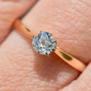 Antique Old Mine Cut Diamond 18ct Yellow Gold Engagement Ring (0.35ct)