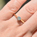 Antique Old Mine Cut Diamond 18ct Yellow Gold Engagement Ring (0.35ct)