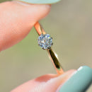 Antique Old Mine Cut Diamond 18ct Yellow Gold Engagement Ring (0.35ct)
