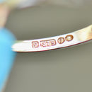 Vintage 1960s Aquamarine Five-Stone 9ct Yellow Gold Ring