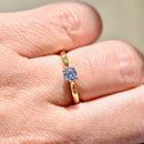 Vintage 2000s Brilliant Cut IF (Internally Flawless) Clarity / D Colour Diamond 18ct Yellow Gold & Platinum Solitaire Ring (0.25ct)