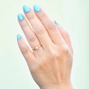 Vintage 2000s Brilliant Cut IF (Internally Flawless) Clarity / D Colour Diamond 18ct Yellow Gold & Platinum Solitaire Ring (0.25ct)