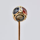 Victorian 9ct Gold Scottish Agate Stick Pin | With Display Presentation Box