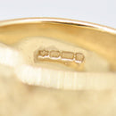 Vintage Small Buckle Pinky Ring 9ct Yellow Gold Size F