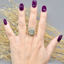 Vintage 1970s Diamond Signet Ring Men’s 9ct Yellow Gold (1 ct Diamond)