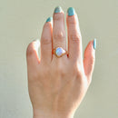 Vintage Jelly Opal 9ct Rose Gold Signet Ring (2.85cts)