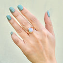 Vintage Jelly Opal 9ct Rose Gold Signet Ring (2.85cts)