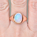 Vintage Jelly Opal 9ct Rose Gold Signet Ring (2.85cts)