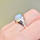 Vintage Jelly Opal 9ct Rose Gold Signet Ring (2.85cts)