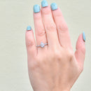 Platinum Diamond (VS2 Clarity/F Colour) Wed-Fit Pear-Shaped Halo Ring (0.53ct)