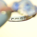 Edwardian 1912 Royal Blue Sapphire and Diamond Triple Cluster 18ct Yellow Gold Ring (0.75ct)