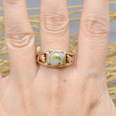 Vintage 1990s Gold Quartz 9CT Yellow Gold Ring (1.21cts)