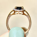 Madagascar Sapphire and Diamond 18CT Yellow Gold Halo/Cluster Engagement Ring (2.63cts)