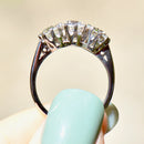 Art Deco Old European Cut Diamond Platinum Trilogy Three-Stone Engagement Ring (1.75cts)