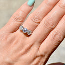 Art Deco Old European Cut Diamond Platinum Trilogy Three-Stone Engagement Ring (1.75cts)