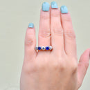 Edwardian Old European Cut Royal Blue Sapphire & Diamond Five-Stone Ring (1.90cts)