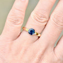 Sapphire “I LOVE YOU” 9ct Yellow Gold Solitaire Ring (1.11cts)