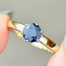 Sapphire “I LOVE YOU” 9ct Yellow Gold Solitaire Ring (1.11cts)