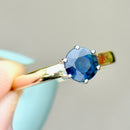 Sapphire “I LOVE YOU” 9ct Yellow Gold Solitaire Ring (1.11cts)