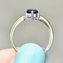 Sapphire “I LOVE YOU” 9ct Yellow Gold Solitaire Ring (1.11cts)