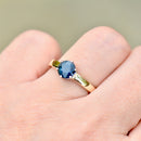 Sapphire “I LOVE YOU” 9ct Yellow Gold Solitaire Ring (1.11cts)