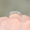 Vintage Blue Zircon Five-Stone Ring (1.11cts)