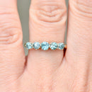 Vintage Blue Zircon Five-Stone Ring (1.11cts)