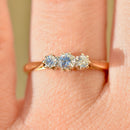 Antique Old-Cut Diamonds 18ct Yellow Gold Trilogy Engagement Ring (0.26ct)