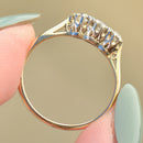 Antique Old-Cut Diamonds 18ct Yellow Gold Trilogy Engagement Ring (0.26ct)