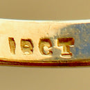 Antique Old-Cut Diamonds 18ct Yellow Gold Trilogy Engagement Ring (0.26ct)