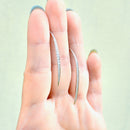 Vintage Graduated Brilliant Cut Diamond 14ct White Gold Drop Earrings (0.38ct)