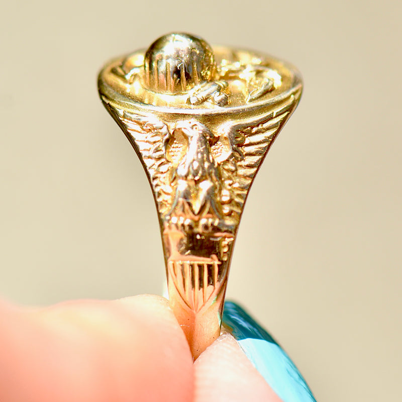 Vintage US Marine Corps Military Signet Ring