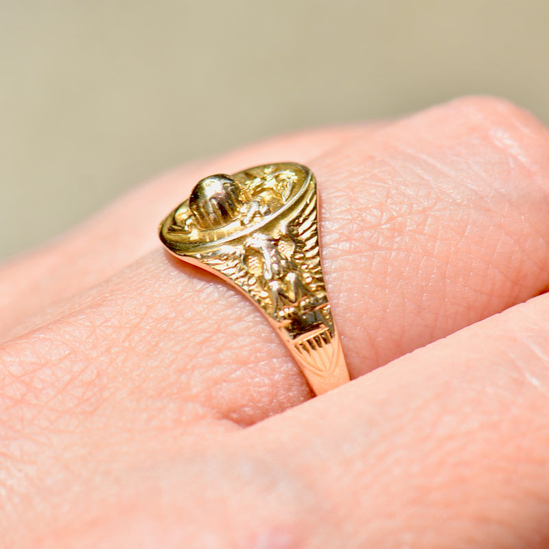Vintage US Marine Corps Military Signet Ring