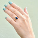 Vintage Sapphire and Diamond 14ct Yellow Gold Three-Stone Engagement Ring (2.05cts)