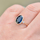 Vintage Sapphire and Diamond 14ct Yellow Gold Three-Stone Engagement Ring (2.05cts)