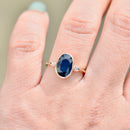 Vintage Sapphire and Diamond 14ct Yellow Gold Three-Stone Engagement Ring (2.05cts)