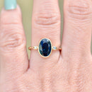 Vintage Sapphire and Diamond 14ct Yellow Gold Three-Stone Engagement Ring (2.05cts)