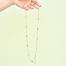 Multi-Coloured Tourmaline Gold Plated Silver Necklace (6.30cts)