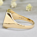 Rectangular Bloodstone 9ct Yellow Gold Signet Ring