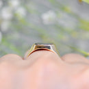 Rectangular Bloodstone 9ct Yellow Gold Signet Ring