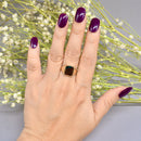 Rectangular Bloodstone 9ct Yellow Gold Signet Ring