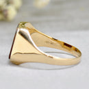 Rectangular Bloodstone 9ct Yellow Gold Signet Ring