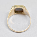 Rectangular Bloodstone 9ct Yellow Gold Signet Ring