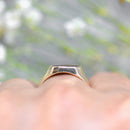 Rectangular Bloodstone 9ct Yellow Gold Signet Ring