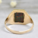Rectangular Bloodstone 9ct Yellow Gold Signet Ring