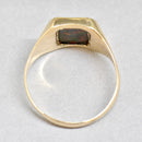 Rectangular Bloodstone 9ct Yellow Gold Signet Ring