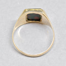 Rectangular Bloodstone 9ct Yellow Gold Signet Ring