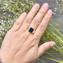 Rectangular Bloodstone 9ct Yellow Gold Signet Ring